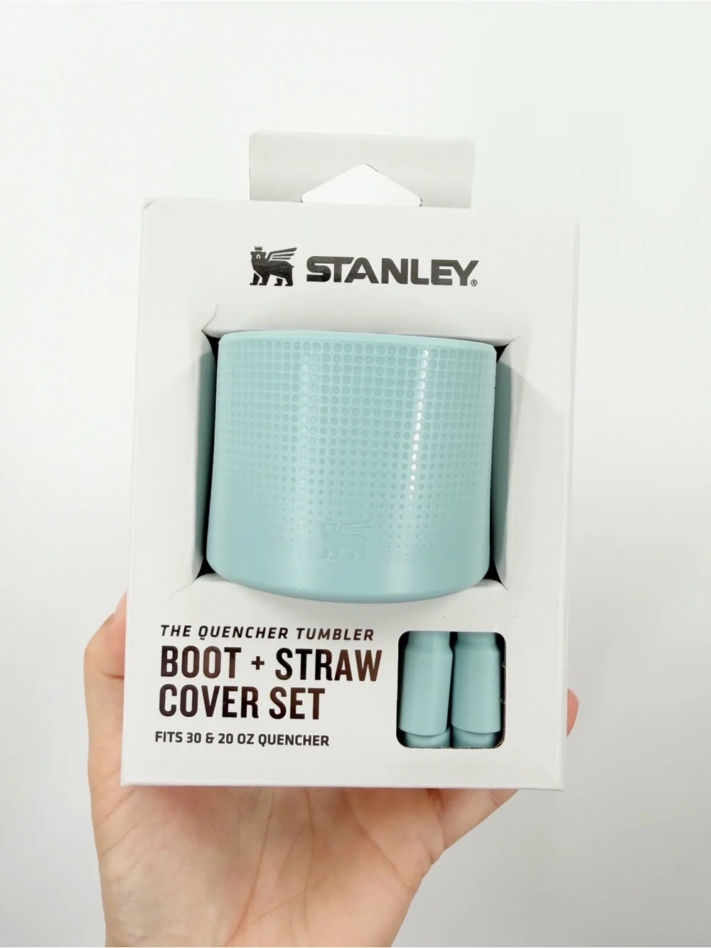 Stanley Quencher Teal Seafoam Boot and Straw Cover Set